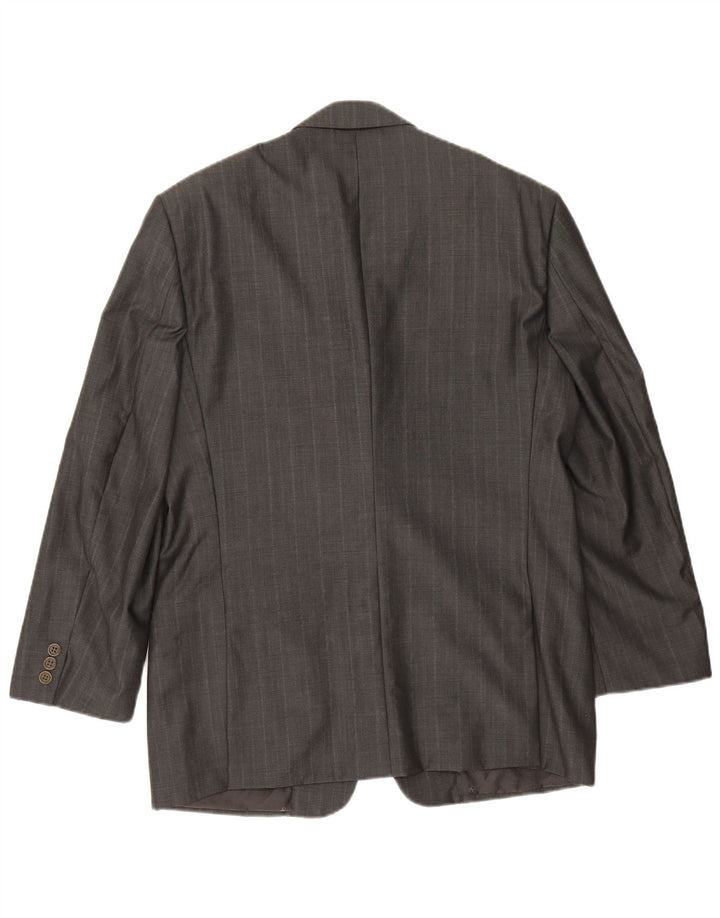 Valentino Mens 3 Button Blazer Jacket IT 50 Large Grey Virgin Wool