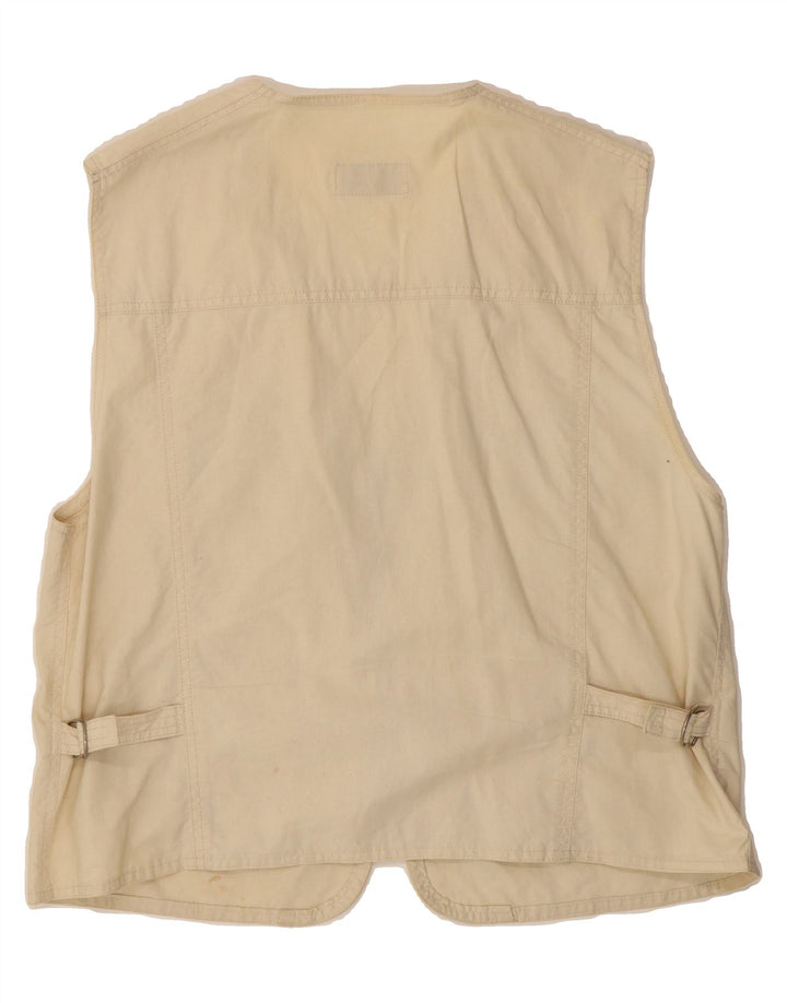 CONBIPEL Mens Utility Gilet UK 42 XL Beige Cotton Vintage Conbipel and Second-Hand Conbipel from Messina Hembry 