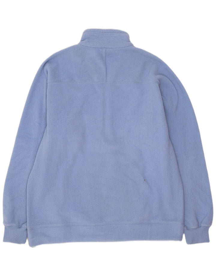 Champion Herren-Fleecepullover mit Reißverschluss am Hals, großes, blaues Polyester