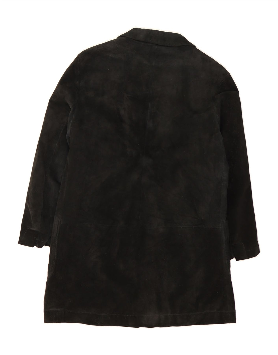 SEVENTY Womens Suede Overcoat UK 12 Medium Black Leather Vintage Seventy and Second-Hand Seventy from Messina Hembry 