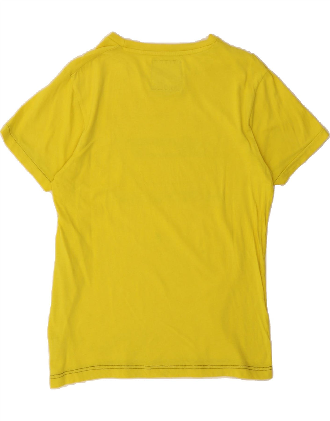 JACK & JONES Mens Graphic T-Shirt Top Medium Yellow Cotton Vintage Jack & Jones and Second-Hand Jack & Jones from Messina Hembry 