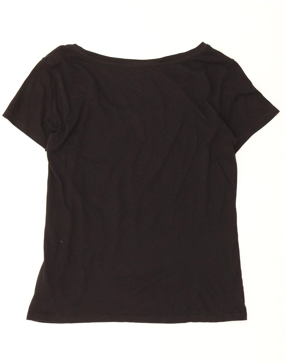 ARMANI JEANS Womens Graphic T-Shirt Top IT 44 Medium Black Cotton Vintage Armani Jeans and Second-Hand Armani Jeans from Messina Hembry 