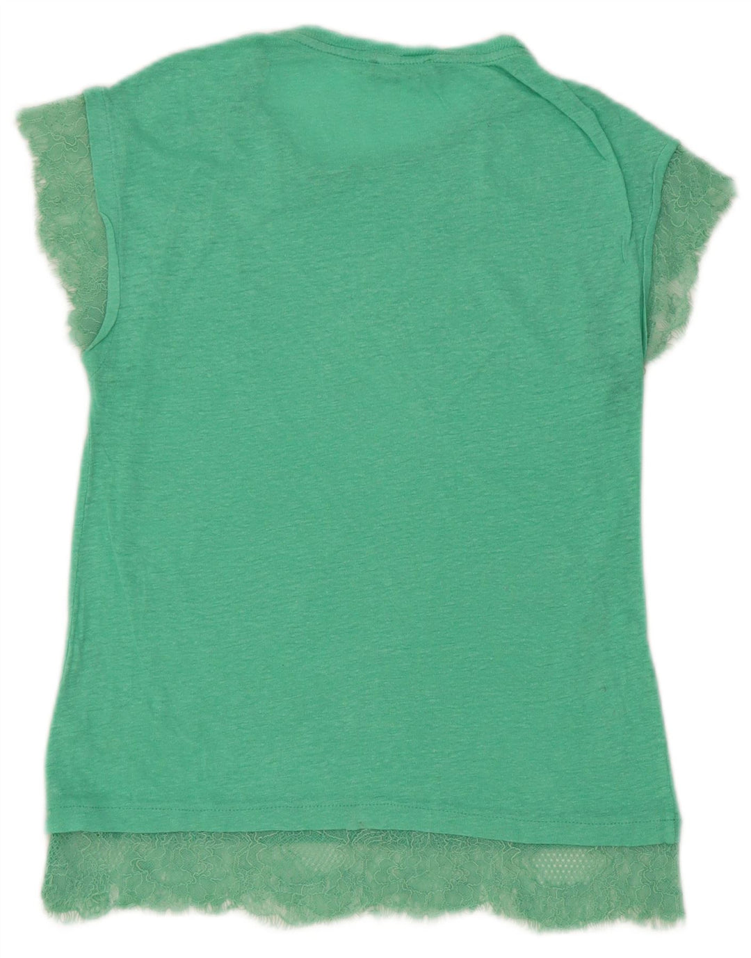 Zara Womens T-Shirt Top UK 10 Small Green