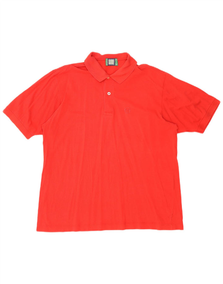 Sergio Tacchini Mens Polo Shirt Large Red
