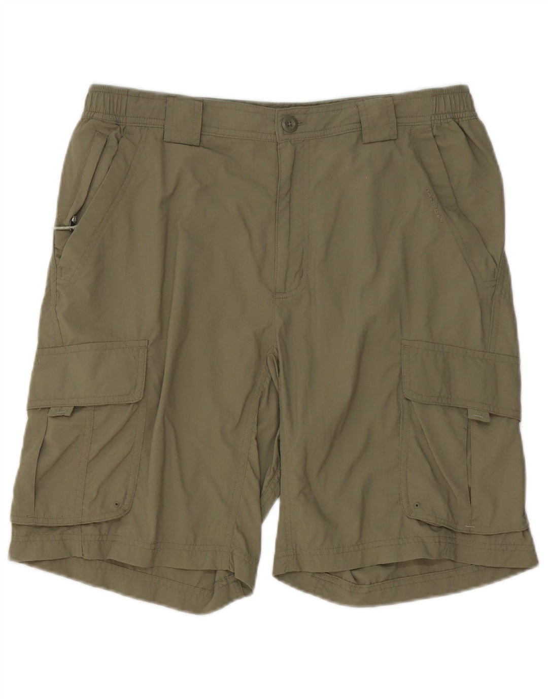 COLUMBIA Mens Titanium Cargo Shorts Medium W32 Khaki Nylon