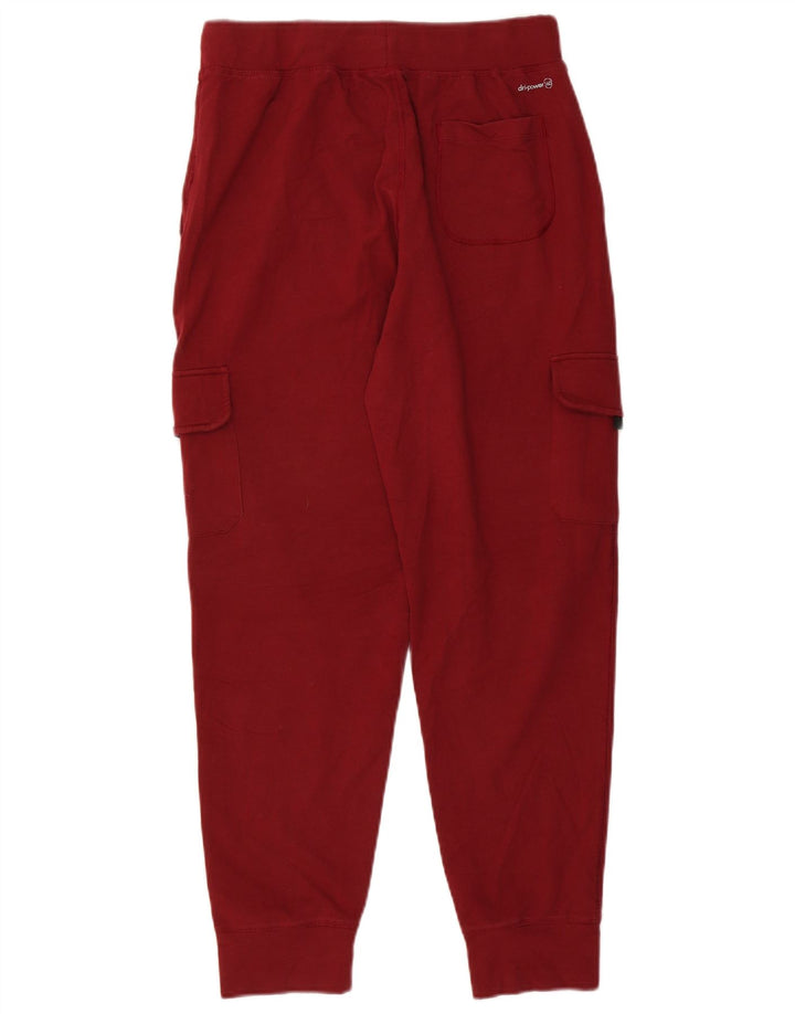 RUSSELL ATHLETIC Mens Dri-Power Tracksuit Trousers Joggers Medium  Red