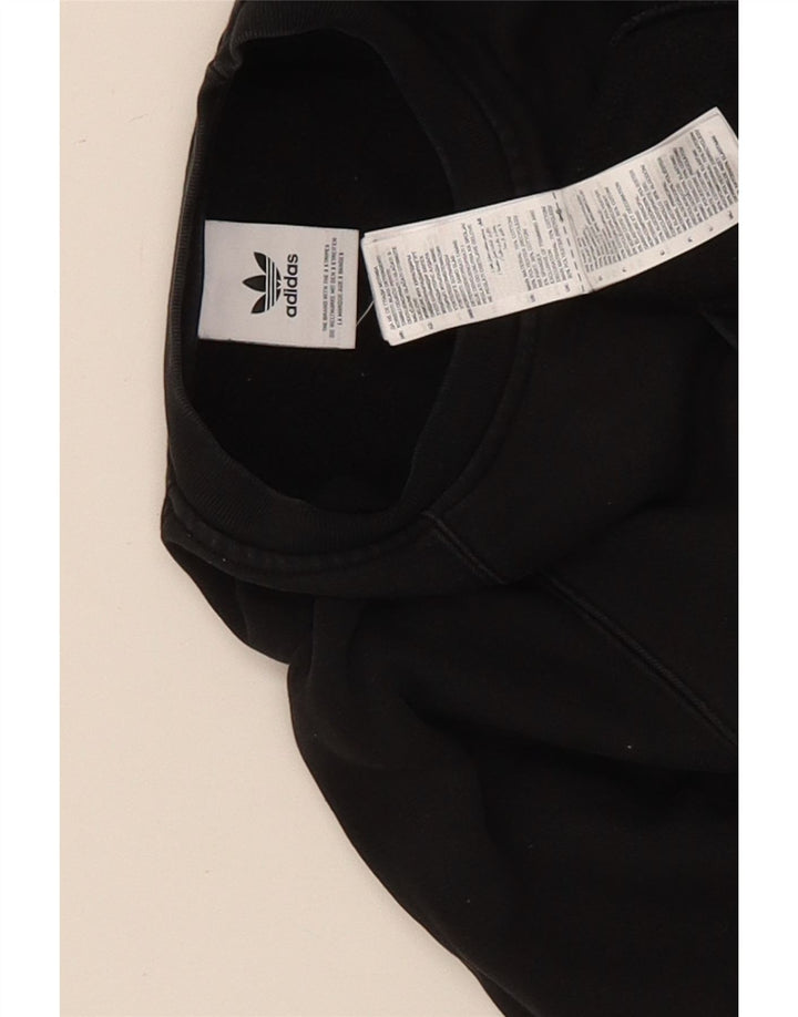 Felpa Adidas Uomo Maglione Medio Nero Cotone