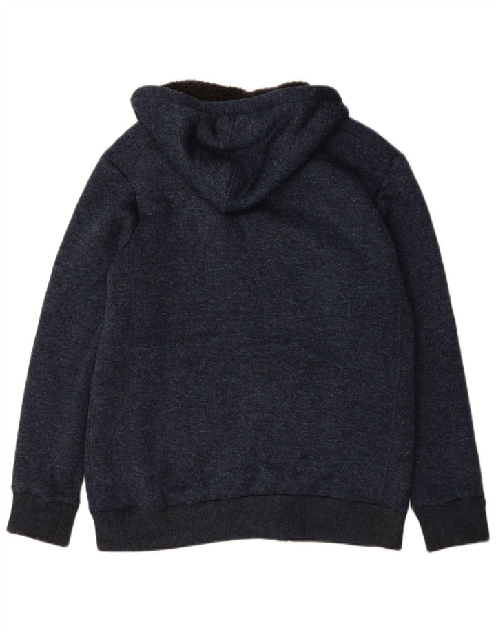 Mountain Warehouse Mens Knit Bomber Jacket UK 40 Large Navy Blue Flecked