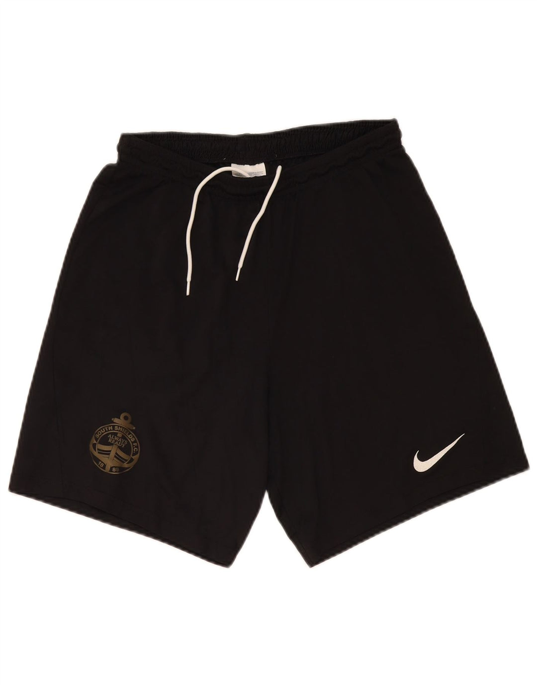 Nike Mens South Shields F.C. Sport Shorts Large Black Polyester