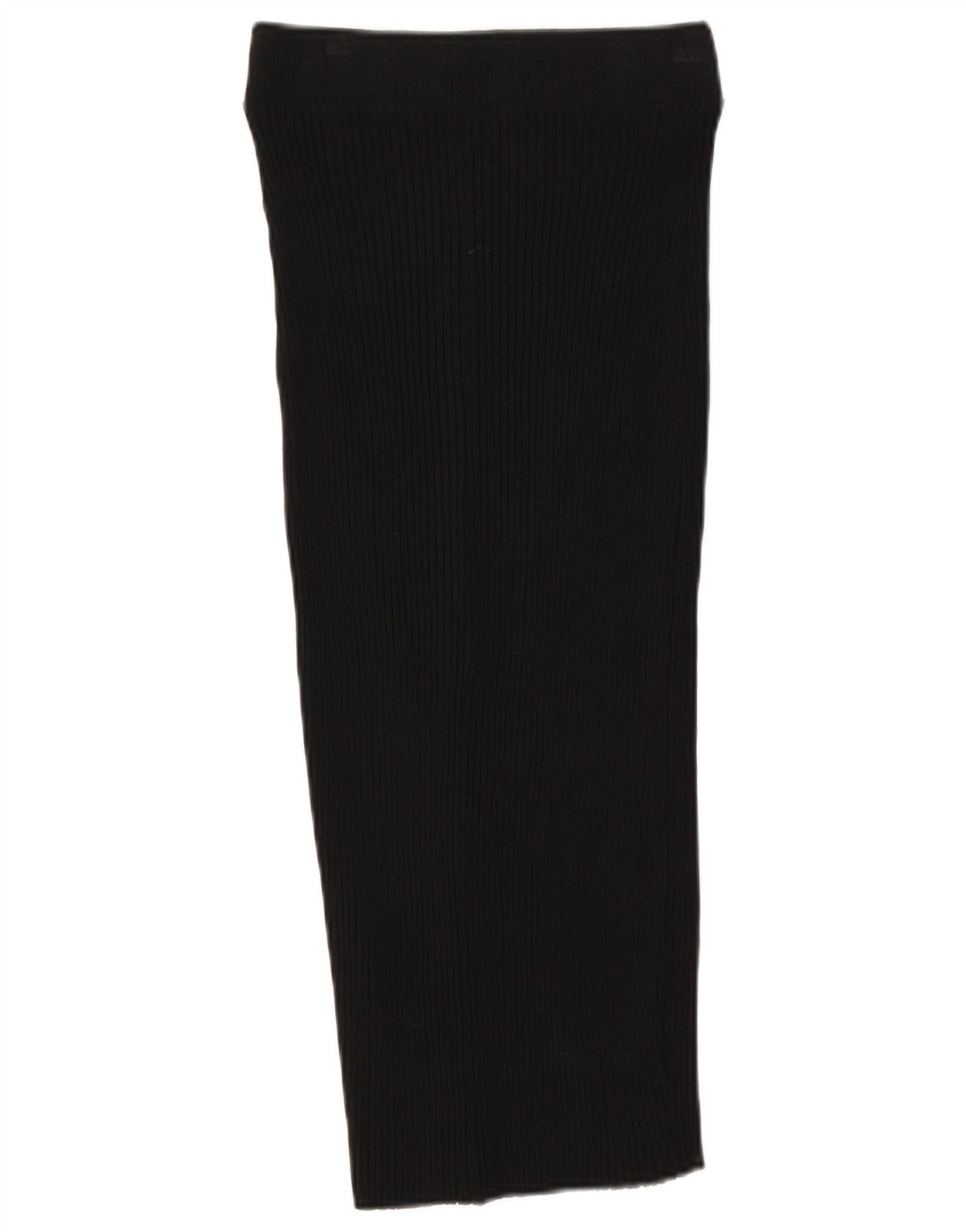 Zara Mujer Falda Midi De Punto Mediana W28 Negro