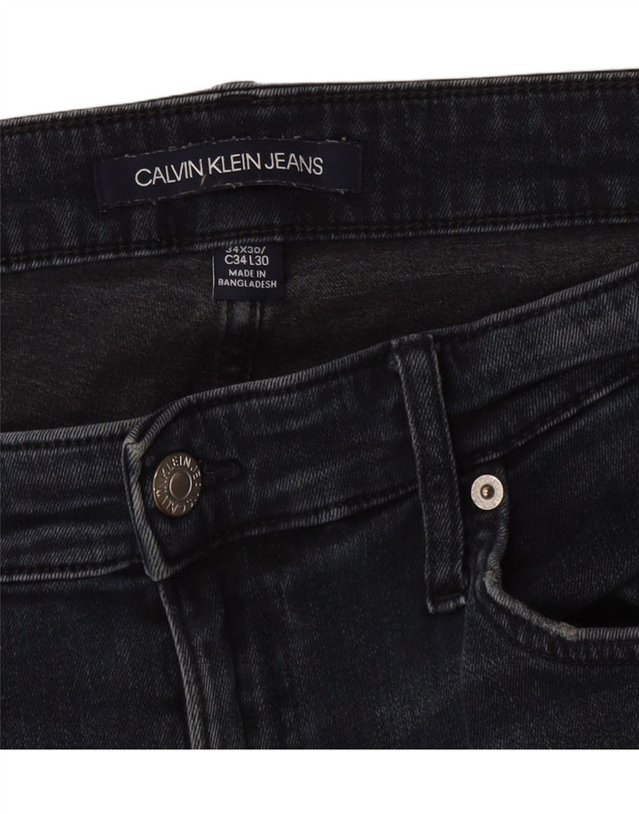 Calvin Klein Mens Slim Jeans W34 L30 Navy Blue