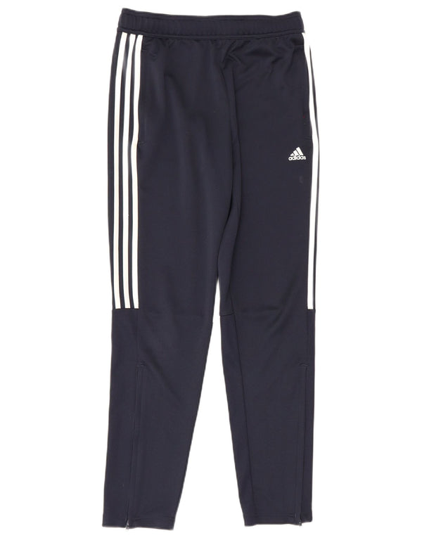 Calças de treino Adidas Boys Aeroready 13-14 anos azul marinho poliéster