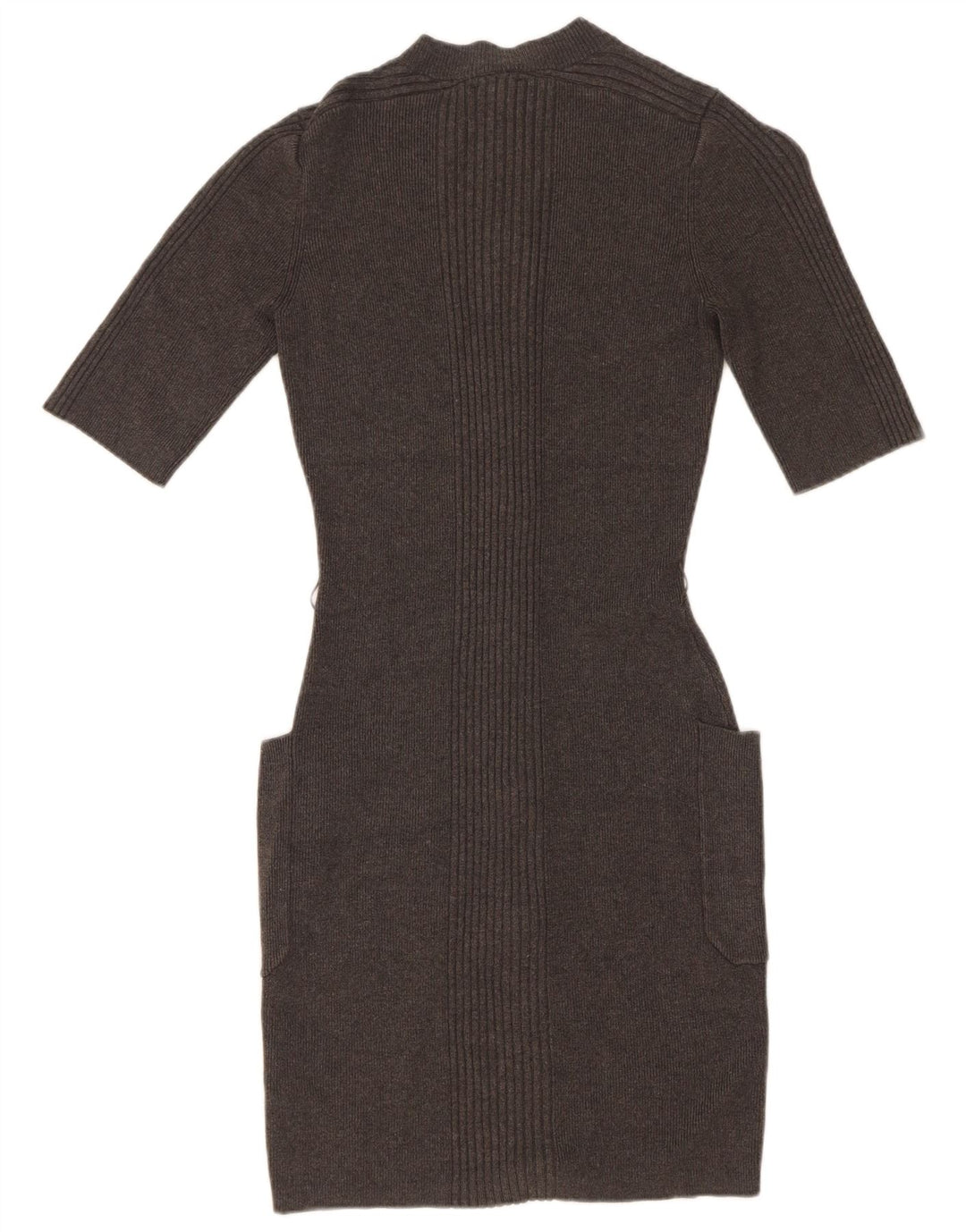Guess Womens Knit Bodycon Dress UK 14 Medium Grey Viscose