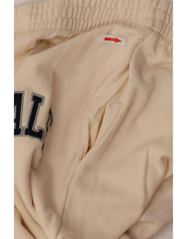 Zara Womens Tracksuit Trousers Joggers UK 12 Medium Off White