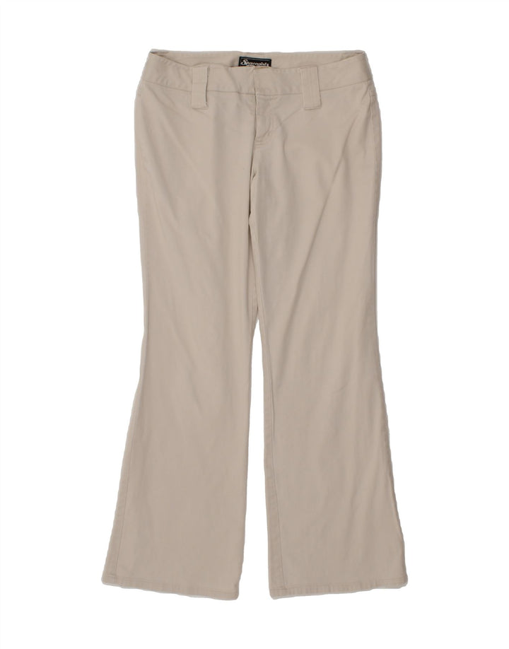 VINTAGE Womens Bootcut Casual Trousers US 9 Medium W30 L30 Grey Cotton Vintage Vintage and Second-Hand Vintage from Messina Hembry 