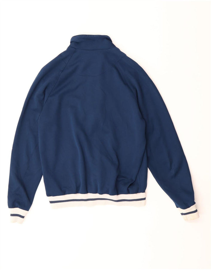 AUSTRALIAN L'ALPINA Mens Tracksuit Top Jacket IT 46 Small Blue Polyester