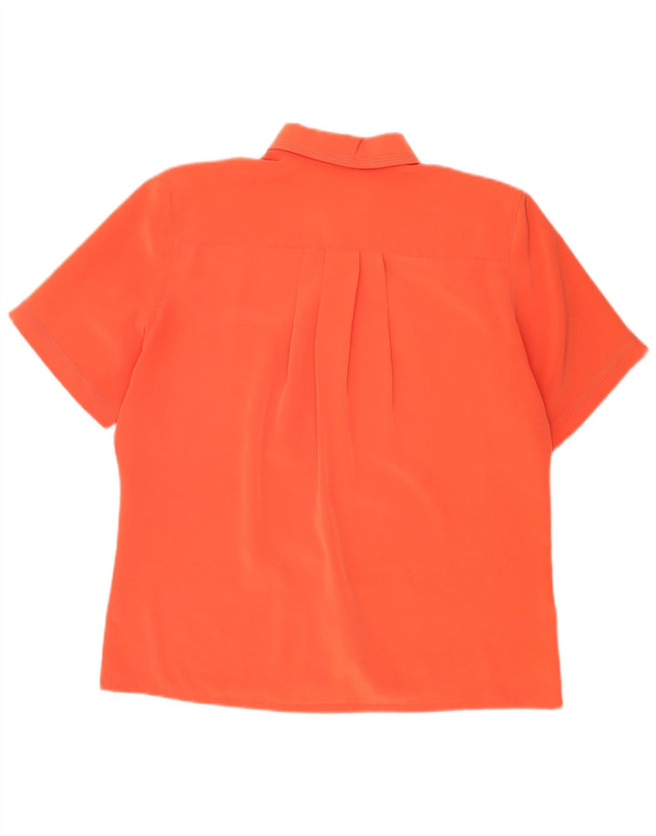 Linea Donna Womens Short Sleeve Oversized Shirt Blouse IT 44 Medium Orange