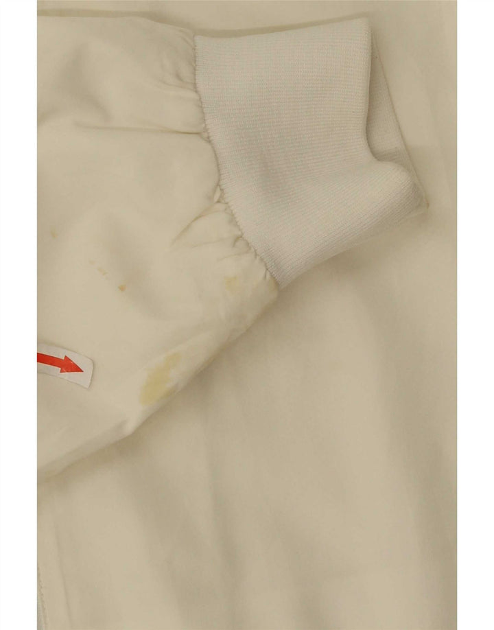 Giacca da ginnastica da uomo Reebok Small in poliestere color block bianco