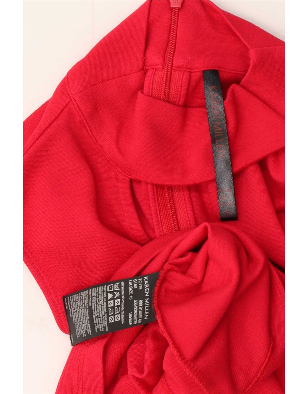 Karen Millen Damen Blusenoberteil UK 10 Small Rote Viskose