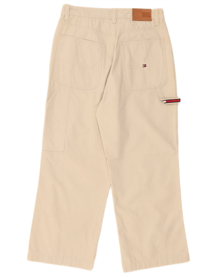 Tommy Hilfiger Womens Cargo Cropped Trousers US 6 Medium W28 L24 White
