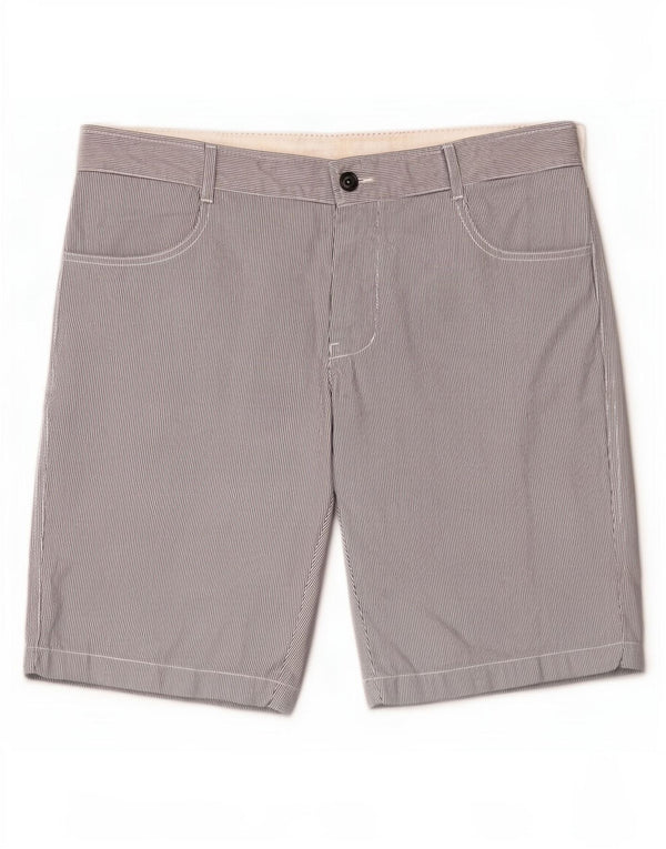 Benetton Mens Casual Shorts IT 48 Medium W38 Blue Striped