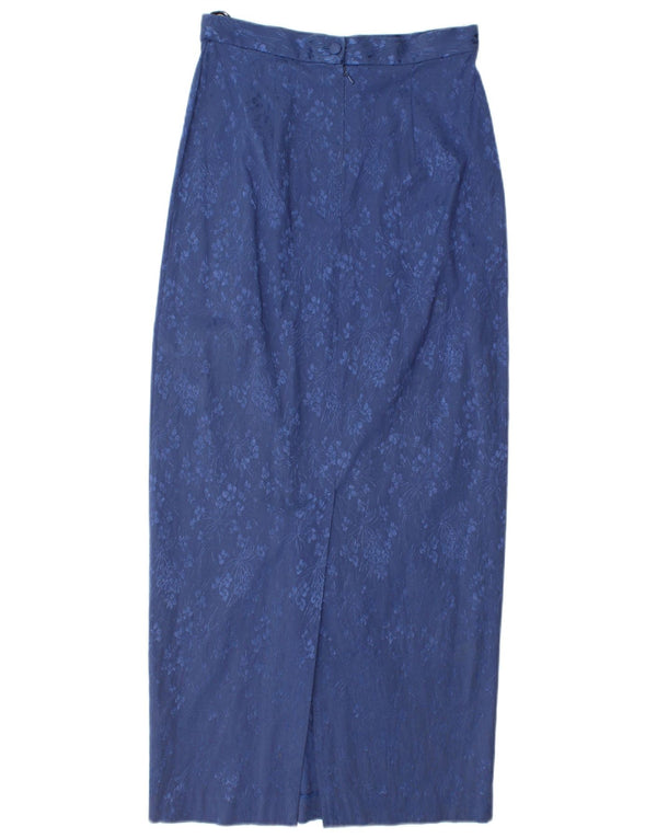 MONSOON Gonna maxi a tubino Twilight da donna UK 12 Media W26 Blu floreale