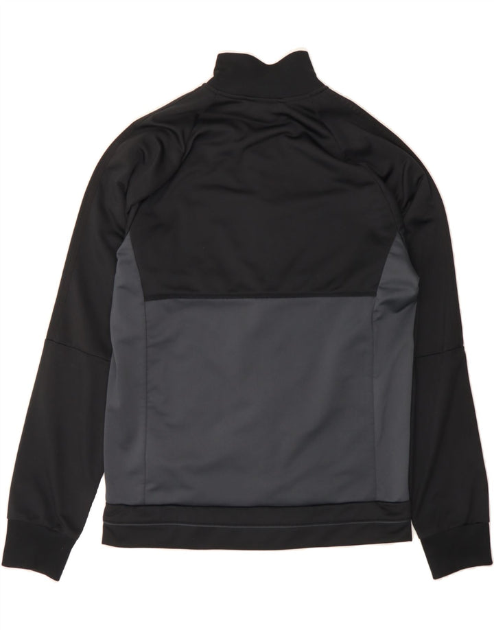ADIDAS Mens Tracksuit Top Jacket Medium Black Colourblock Polyester