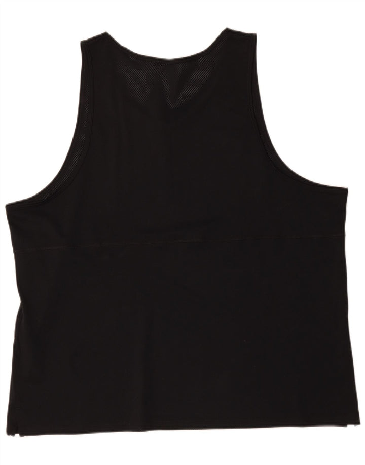 Nike Mens Dri Fit Vest Top 2XL Black Polyester