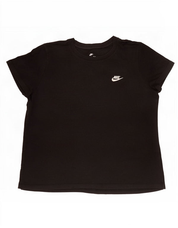 T-shirt da donna Nike Top UK 18 XL cotone nero