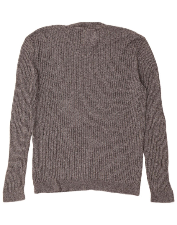 Maglione Hollister da uomo Muscle Crew Neck Large in cotone grigio