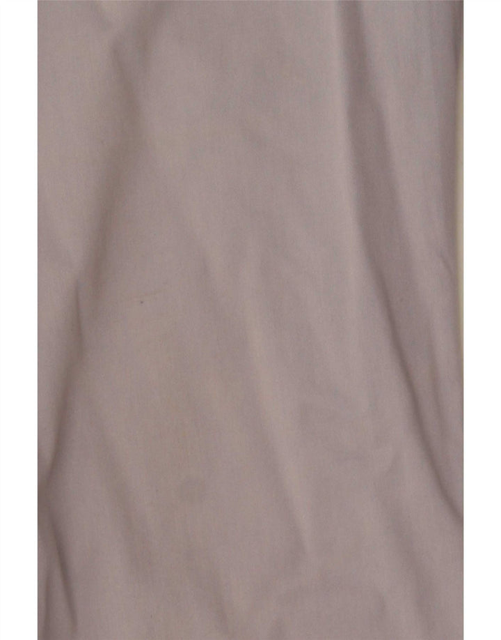 Marks & Spencer Womens Straight Cropped Trousers UK 12 Medium W30 L24 Grey