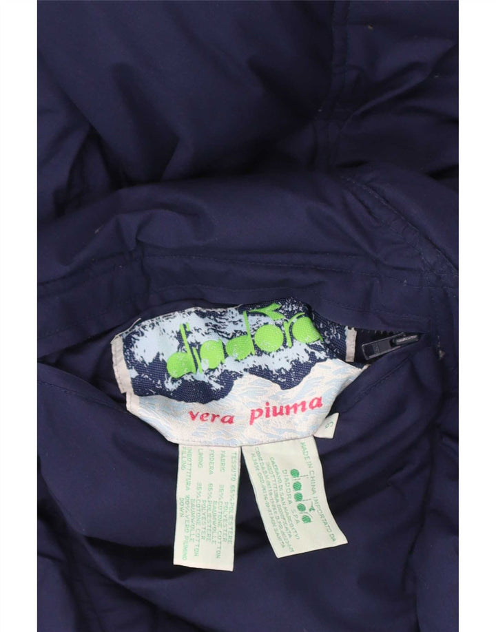 Diadora Chaqueta acolchada reversible para hombre ES 36 Small Azul Poliéster