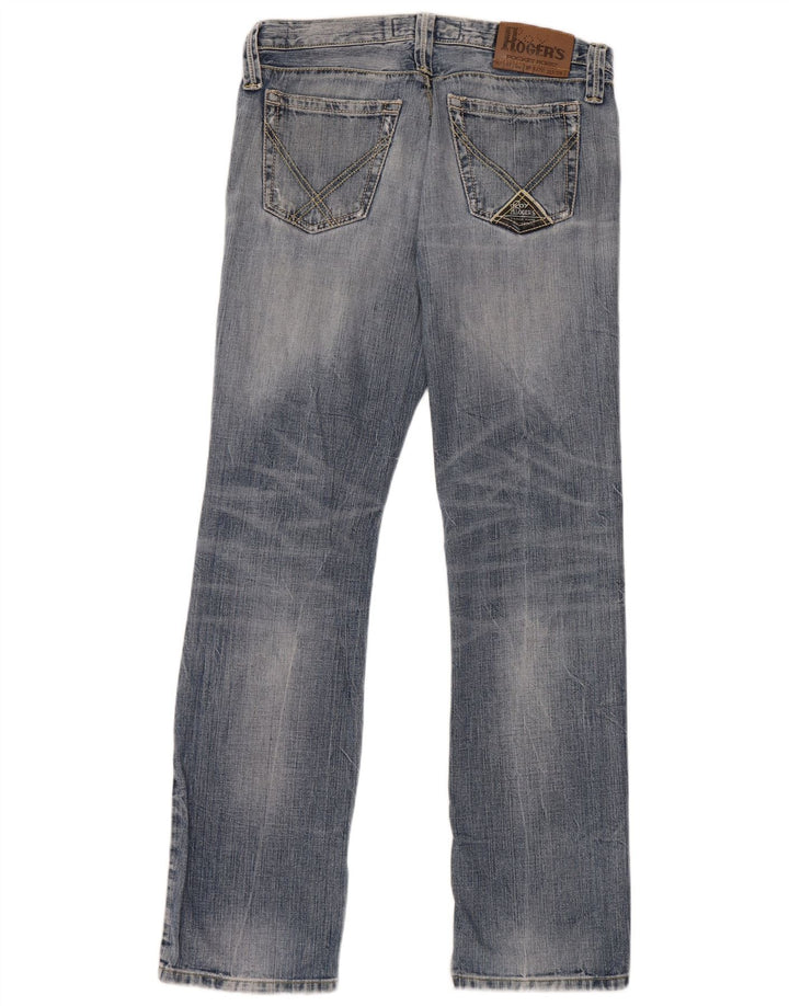 Roy Rogers Mens Distressed Straight Jeans W31 L33 Blue Cotton