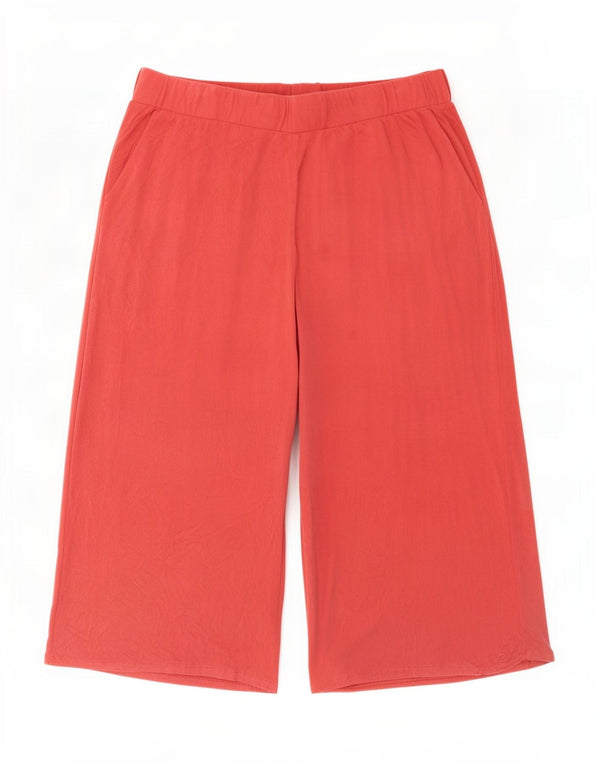 Marks & Spencer Pantalon de Survêtement Capri Femme UK 18 XL Rouge Modal