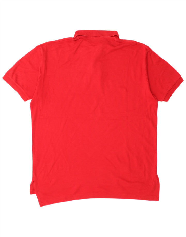 Polo Ralph Lauren Mens Polo Shirt Medium Red Cotton