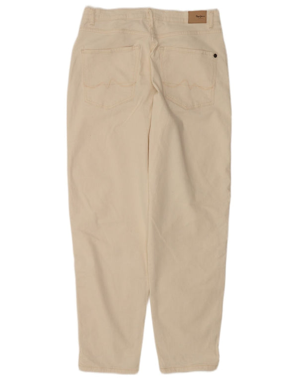 PEPE Jeans Damen Rachel Tapered Jeans W31 L30 Beige Baumwolle