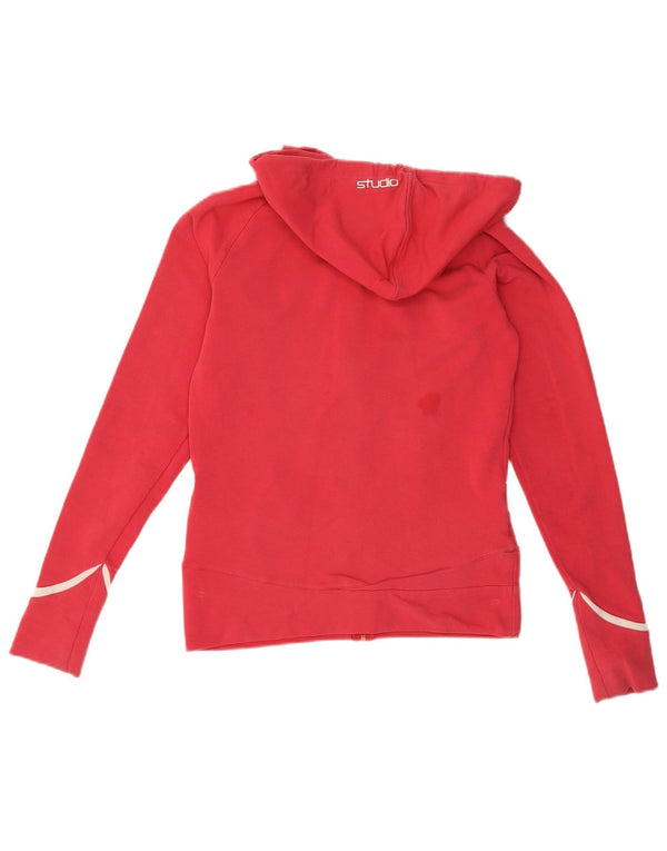 Nike Studio Zip Sweat à capuche pour femme UK 8/10 Petit coton rouge