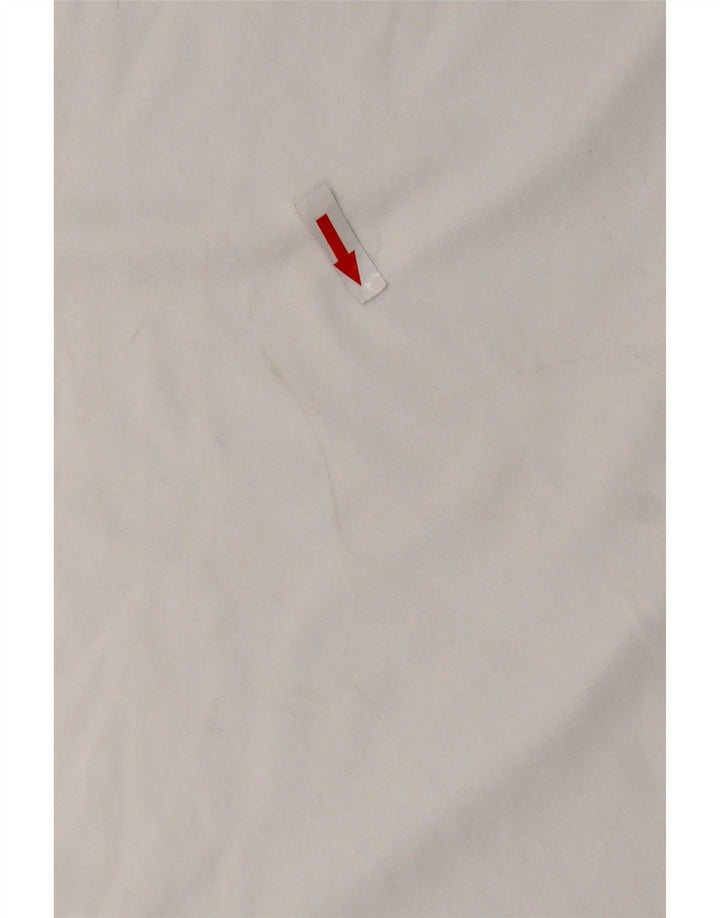 Nike Mens Graphic T-Shirt Top UK 39/40 Medium White Colourblock Polyester