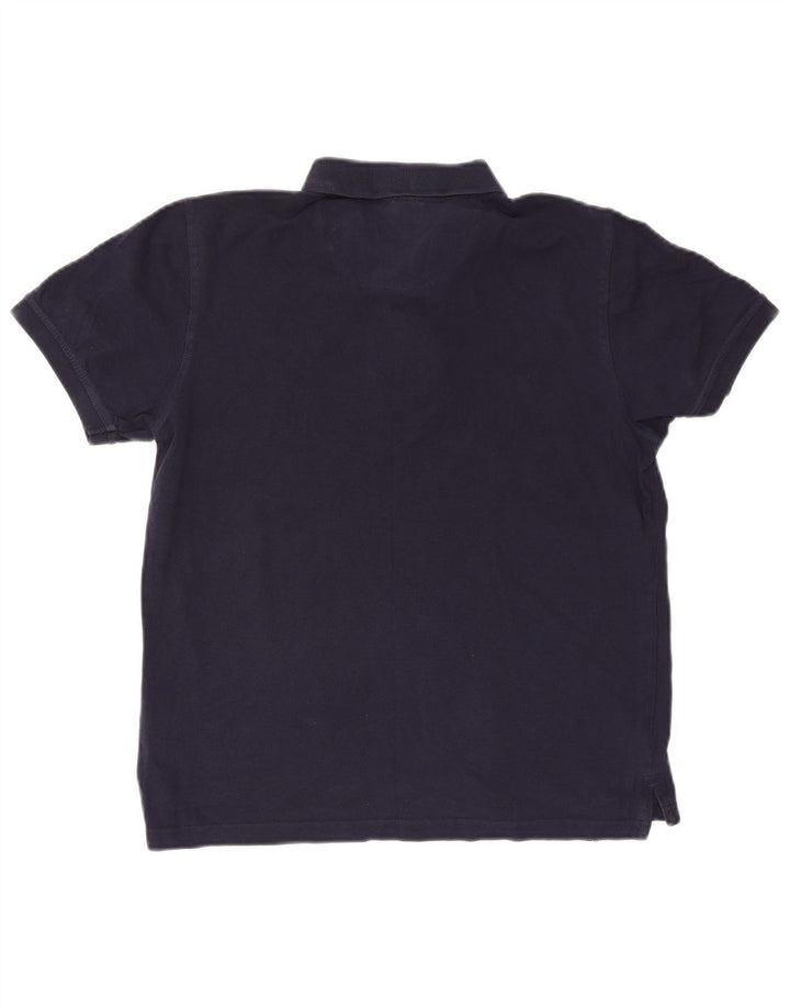 Pierre Cardin Mens Regular Fit Polo Shirt Medium Navy Blue Cotton
