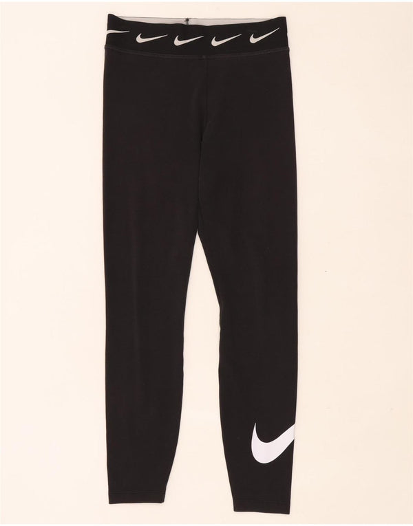 Nike piger grafiske leggings 10-11 år medium sort bomuld