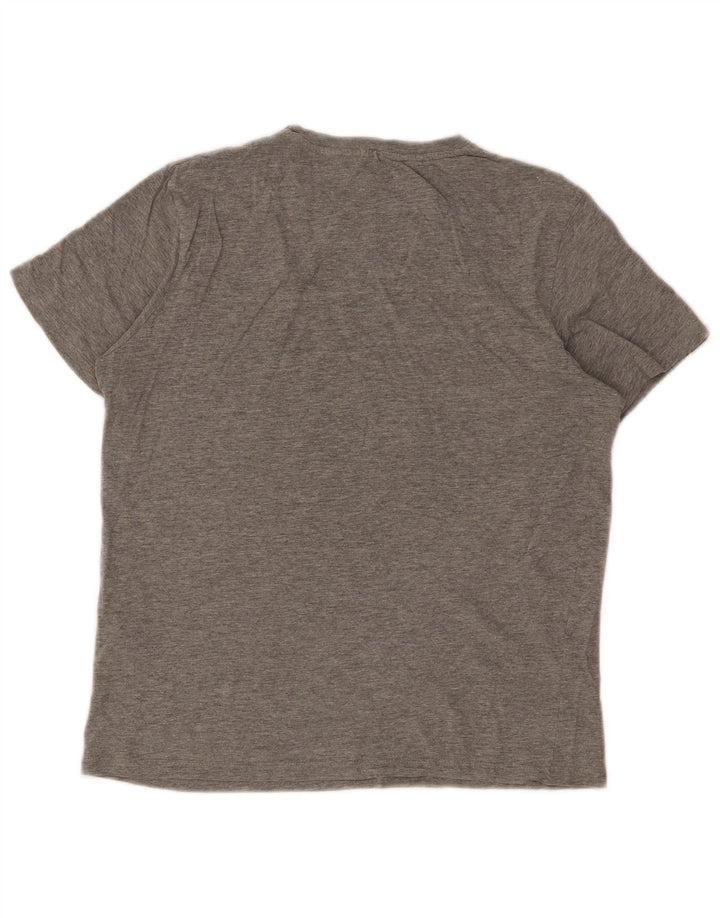 Jack & Jones Herre grafisk T-shirt Top mellemgrå bomuld