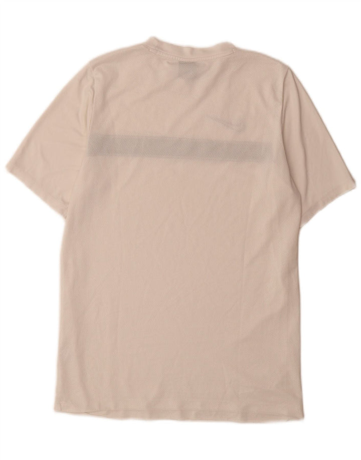 Мужская футболка Nike Dri Fit, средний белый полиэстер с цветными блоками
