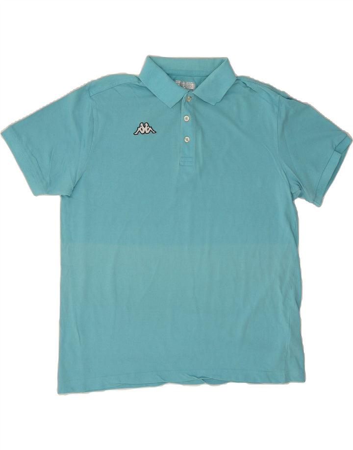 KAPPA Mens Polo Shirt XL Blue Cotton Vintage Kappa and Second-Hand Kappa from Messina Hembry 