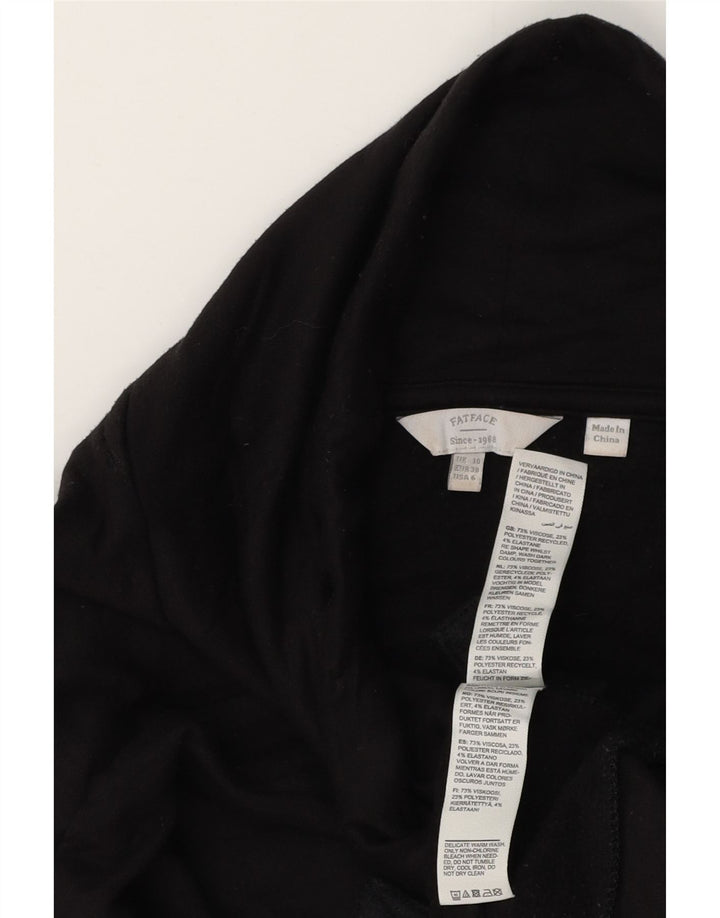 Fat Face Womens Oversized Roll Neck Sweatshirt Jumper UK 10 Small Black