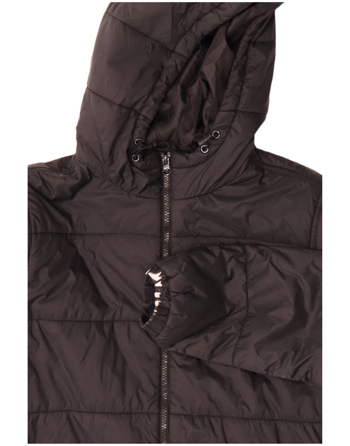 VANS Herren-Jacke mit Kapuze, gepolstert, UK 36, Größe S, schwarzes Nylon