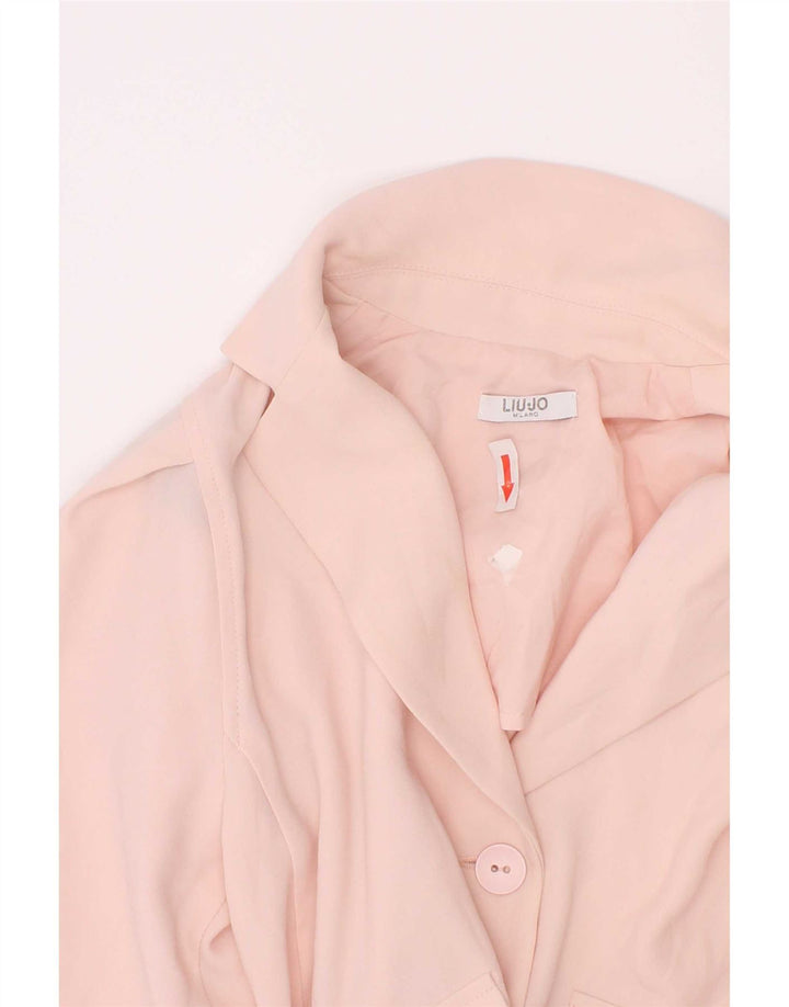 Giacca Blazer 1 Bottone Bambina Liu Jo 7-8 Anni Poliestere Rosa