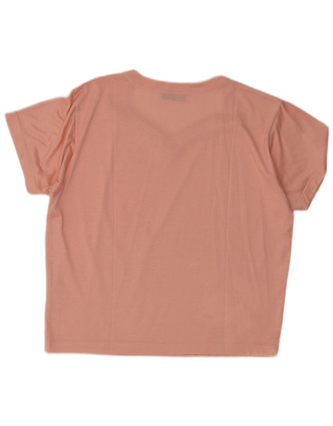 Vintage Womens T-Shirt Top UK 14 Medium Pink Viscose
