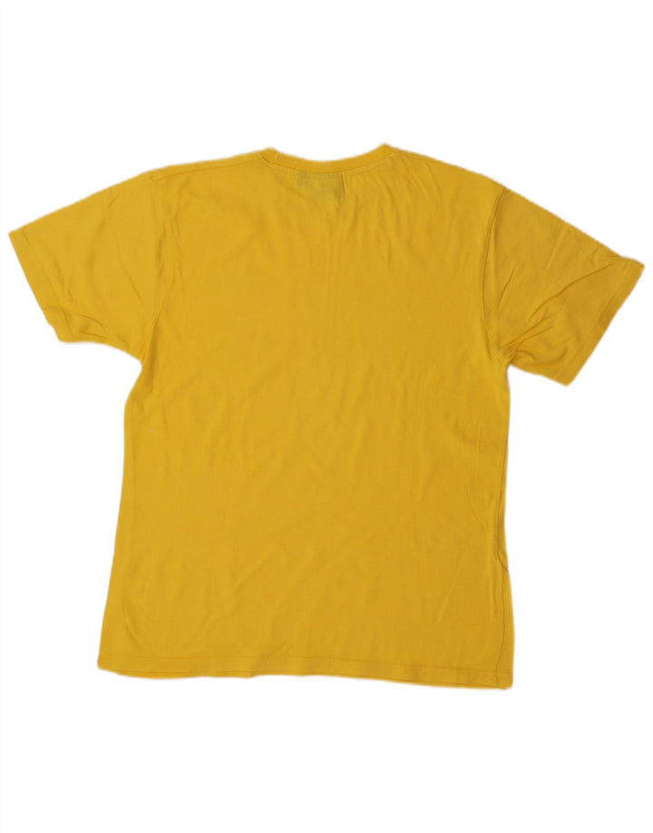 Reebok Herre T-Shirt Top Medium Gul Bomuld