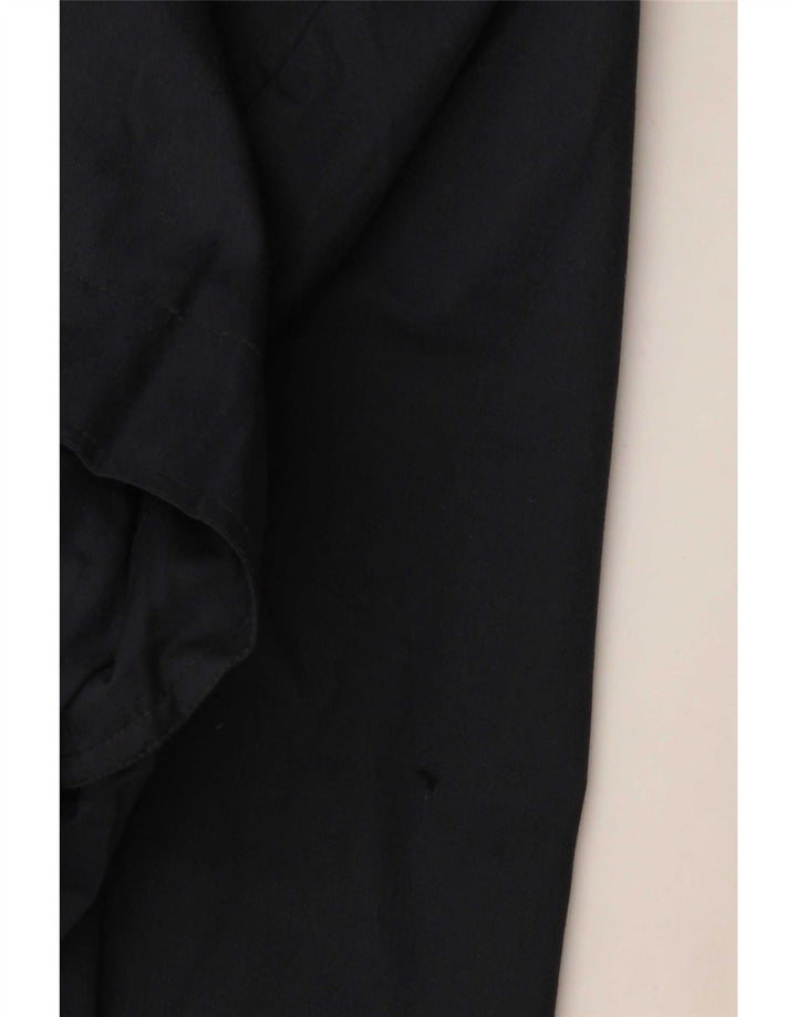 Vintage Mens Trench Coat UK 42 XL Navy Blue Polyester