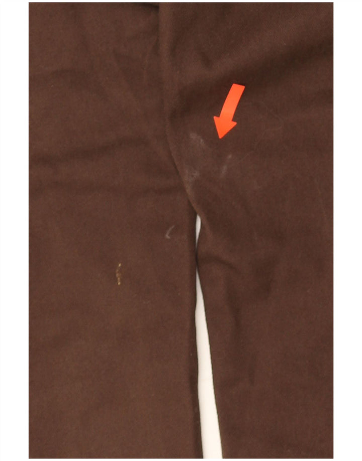 Dickies Mens Slim Chino Trousers W33 L32 Brown Polyester